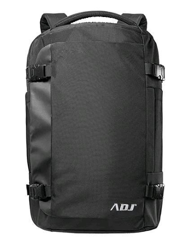 ADJ EVERYTIME TRAVEL SPORT BORSA PER NOTEBOOK FINO A 15.6" CONVERTIBILE MATERIALE A NIDO D'APE SCHIENALE TRASPIRANTE CON USB NERO